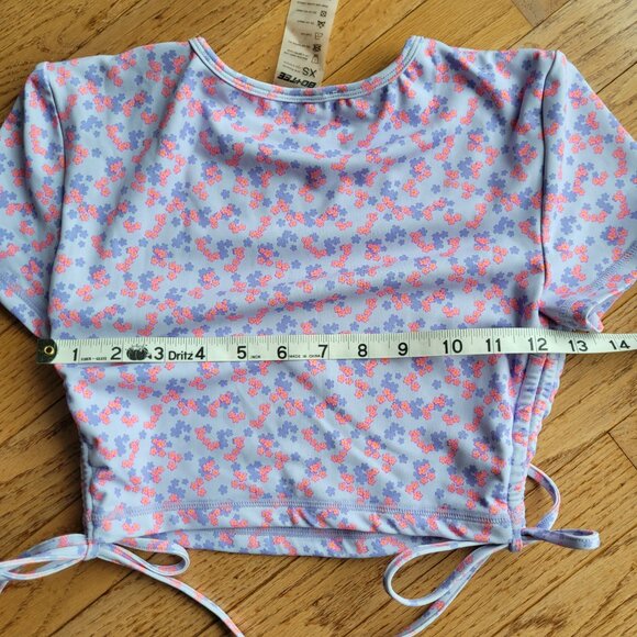 BO+TEE Sports Bra with Crop Top Cinch Sides XS - Picture 10 of 11